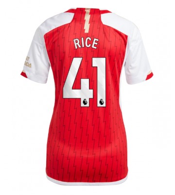 Arsenal Declan Rice #41 Primera Equipación Mujer 2023-24 Manga Corta